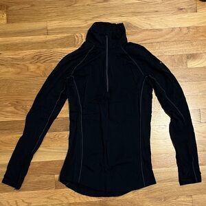 Icebreaker Women's Black Long Sleeve Half-Zip Base Layer